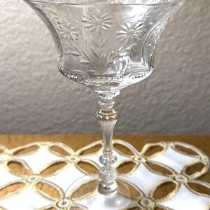 Vintage set Of 3 Cambridge Adonis 6-1/2” Goblets